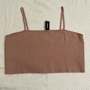 Express Taupe Camisole strap crop Top size XL mauve